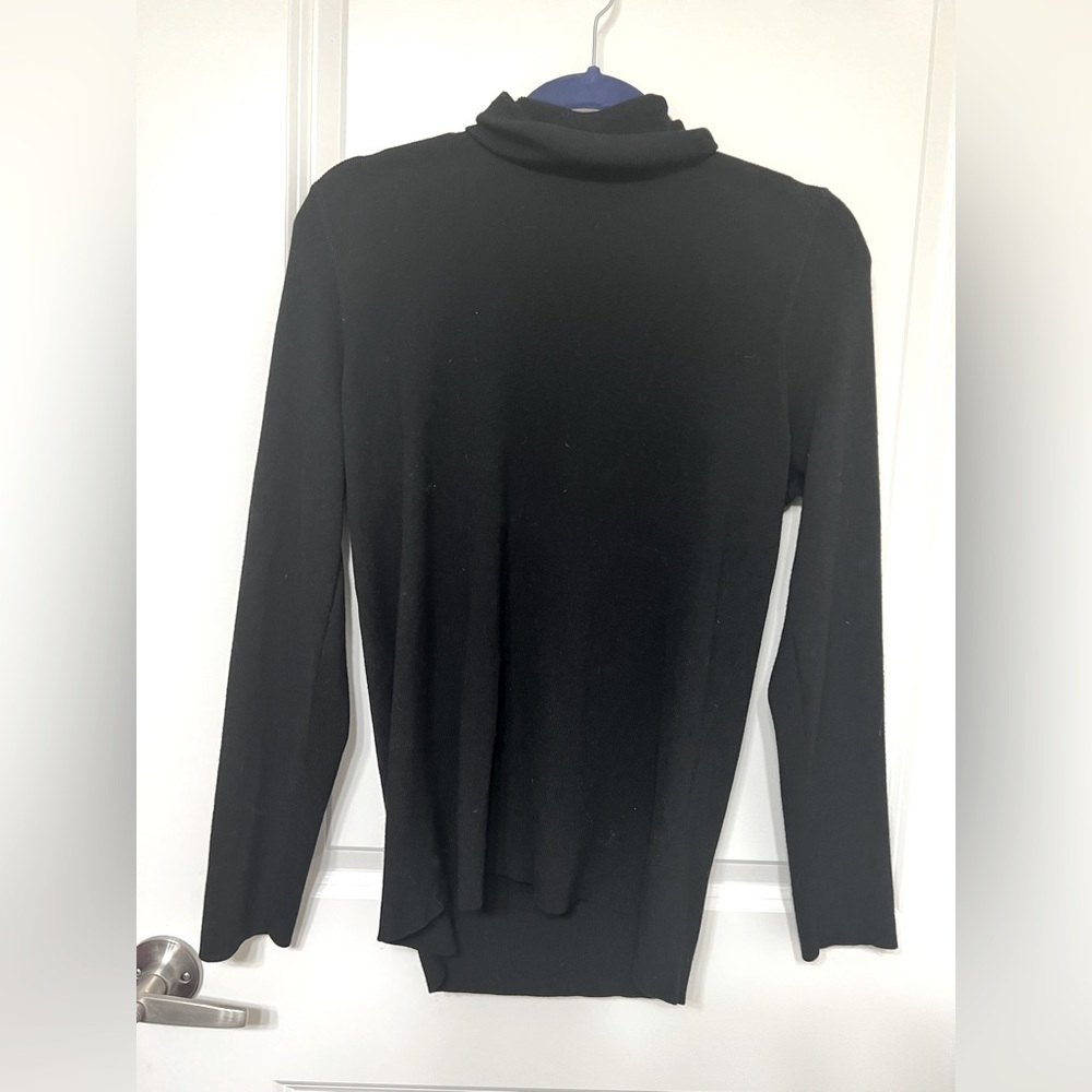 Black mock turtleneck sweater size 2 black